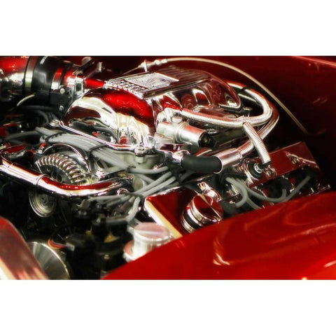 Candy Apple Power Black Modern Wood Framed Art Print with Double Matting by Hausenflock, Alan