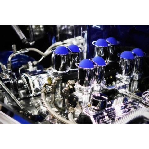 Injected Power White Modern Wood Framed Art Print by Hausenflock, Alan