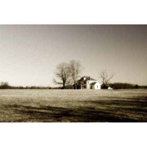 Ashland Farm I White Modern Wood Framed Art Print by Hausenflock, Alan