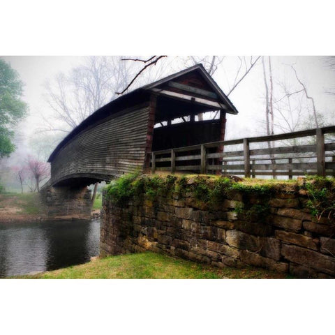Humpback Bridge II Black Modern Wood Framed Art Print with Double Matting by Hausenflock, Alan