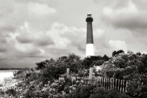 Barnegat Beach I White Modern Wood Framed Art Print with Double Matting by Hausenflock, Alan