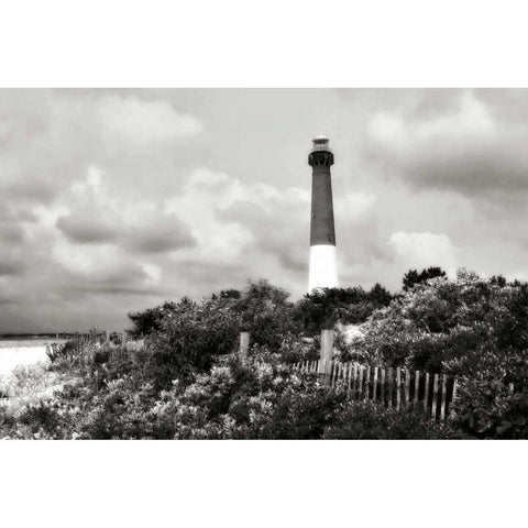 Barnegat Beach I White Modern Wood Framed Art Print by Hausenflock, Alan