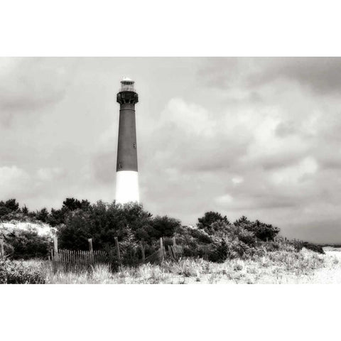 Barnegat Beach II Black Modern Wood Framed Art Print with Double Matting by Hausenflock, Alan