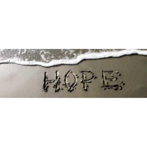 Hope White Modern Wood Framed Art Print by Hausenflock, Alan