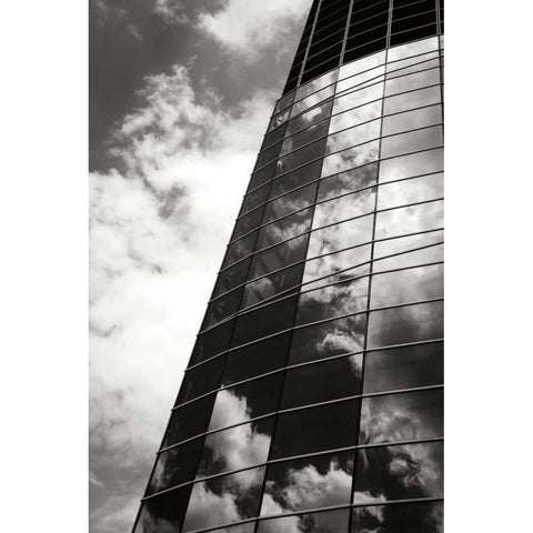 Tower of Clouds IV Black Modern Wood Framed Art Print with Double Matting by Hausenflock, Alan