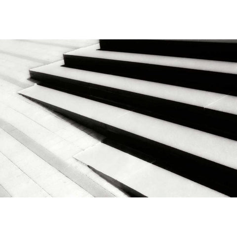 Steps and Shadows II Black Modern Wood Framed Art Print with Double Matting by Hausenflock, Alan