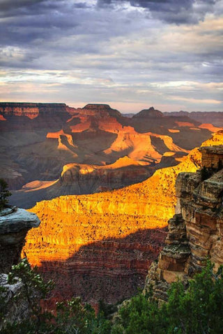 Mather Point Sunset V Black Ornate Wood Framed Art Print with Double Matting by Hausenflock, Alan