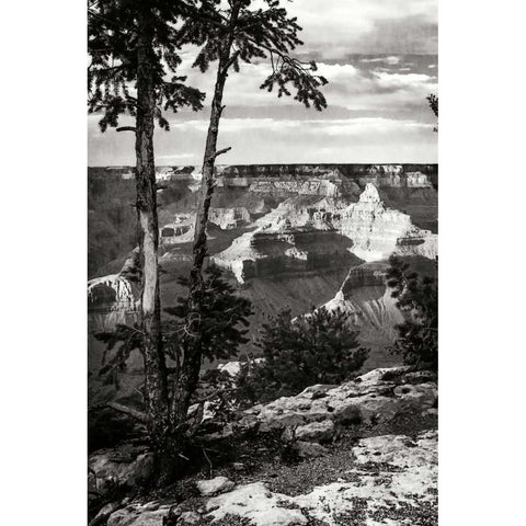 Canyon Gorge II Black Modern Wood Framed Art Print with Double Matting by Hausenflock, Alan