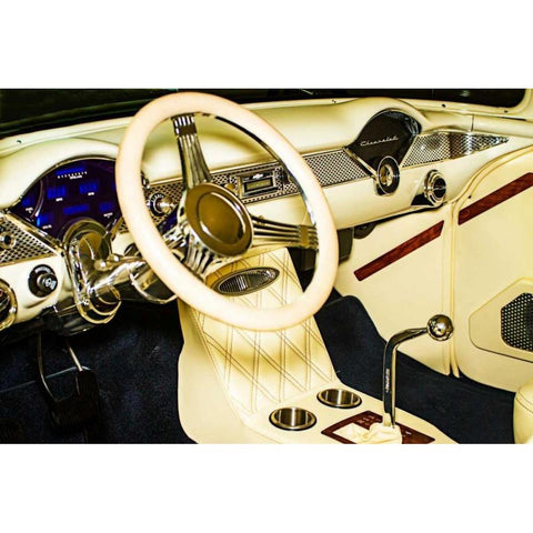 Custom 55 Cockpit White Modern Wood Framed Art Print by Hausenflock, Alan