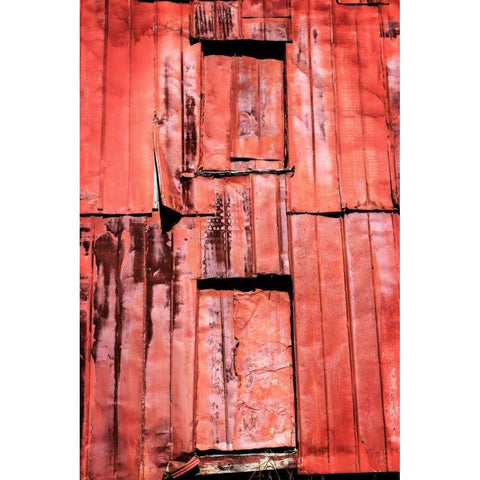 Old Tobacco Barn II White Modern Wood Framed Art Print by Hausenflock, Alan