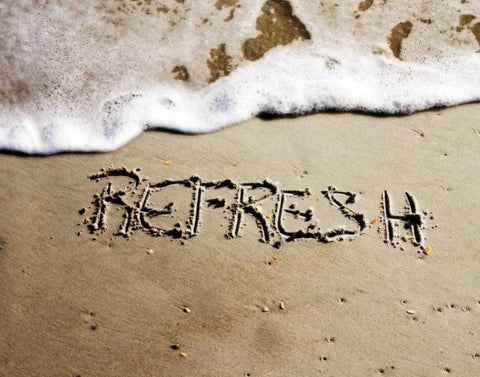 Refresh White Modern Wood Framed Art Print with Double Matting by Hausenflock, Alan