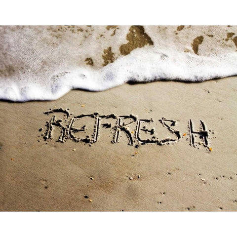 Refresh White Modern Wood Framed Art Print by Hausenflock, Alan