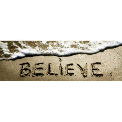 Believe Gold Ornate Wood Framed Art Print with Double Matting by Hausenflock, Alan