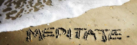 Meditate Black Ornate Wood Framed Art Print with Double Matting by Hausenflock, Alan