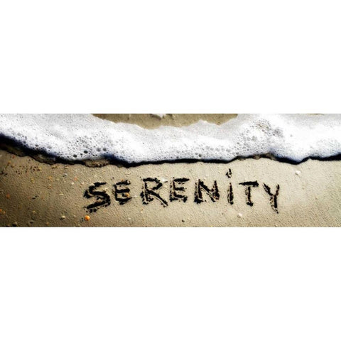 Serenity Black Modern Wood Framed Art Print with Double Matting by Hausenflock, Alan