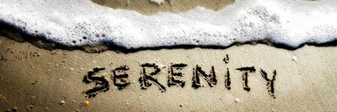 Serenity Black Ornate Wood Framed Art Print with Double Matting by Hausenflock, Alan