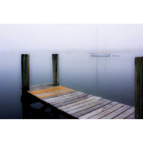 Stillness on the Water I White Modern Wood Framed Art Print by Hausenflock, Alan