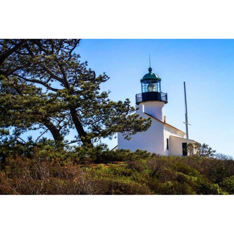 Point Loma Lighthouse I Gold Ornate Wood Framed Art Print with Double Matting by Hausenflock, Alan