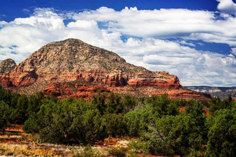 Sedona Skies II Black Ornate Wood Framed Art Print with Double Matting by Hausenflock, Alan