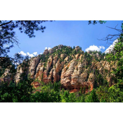 Sedona Skies III White Modern Wood Framed Art Print by Hausenflock, Alan