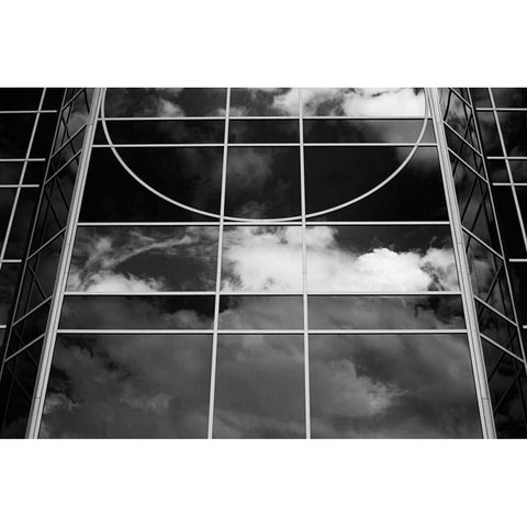 Clouds in the Glass II Black Modern Wood Framed Art Print with Double Matting by Hausenflock, Alan