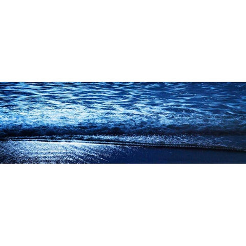 Blue Water I Black Modern Wood Framed Art Print with Double Matting by Hausenflock, Alan