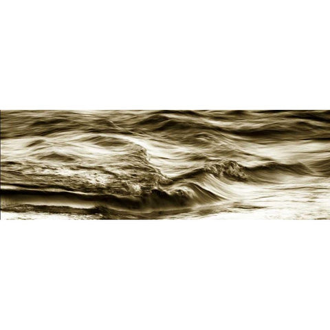 Rippling Waters I White Modern Wood Framed Art Print by Hausenflock, Alan