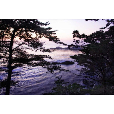 Carmel Highlands Sunset I Black Modern Wood Framed Art Print by Hausenflock, Alan