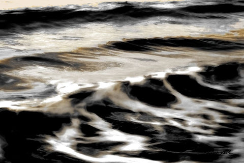 Stormy Waves Black Ornate Wood Framed Art Print with Double Matting by Hausenflock, Alan
