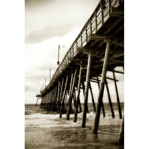 Triple S Pier I Black Modern Wood Framed Art Print with Double Matting by Hausenflock, Alan