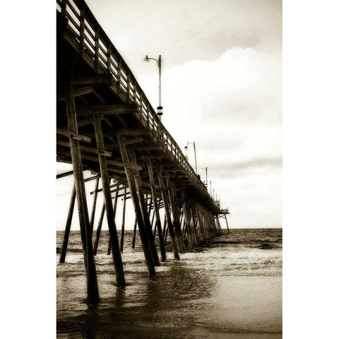 Triple S Pier II White Modern Wood Framed Art Print by Hausenflock, Alan