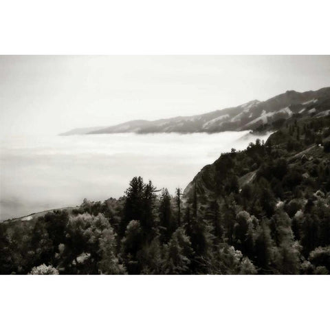 Pacific Fog II Black Modern Wood Framed Art Print by Hausenflock, Alan