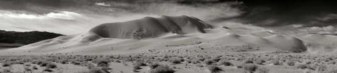 Eureka Dunes White Modern Wood Framed Art Print with Double Matting by Johnson, George