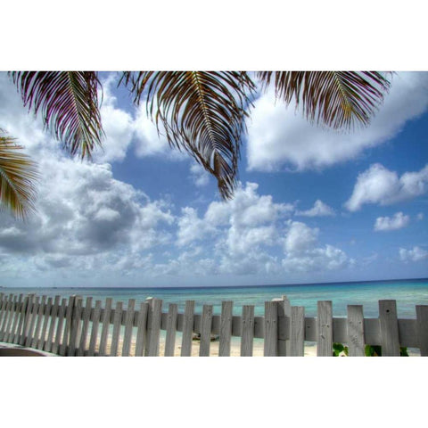 Grand Turk I White Modern Wood Framed Art Print by Johnson, George