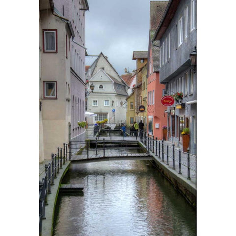 Memmingen I Black Modern Wood Framed Art Print with Double Matting by Johnson, George