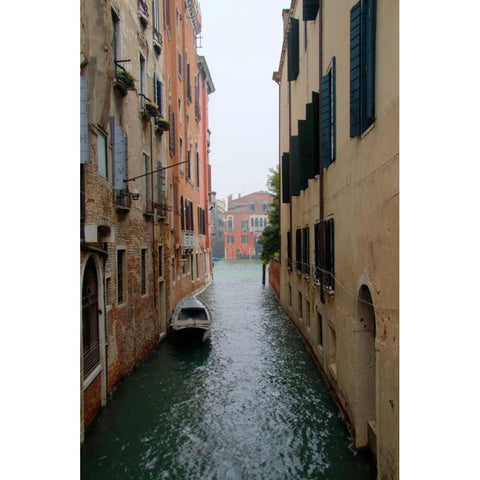 Waterways of Venice III White Modern Wood Framed Art Print by Johnson, George