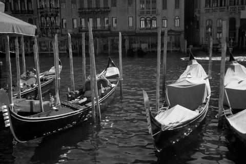 Classic Venice I Black Ornate Wood Framed Art Print with Double Matting by Johnson, George