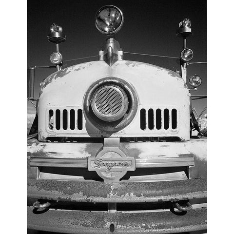 Old Seagrave White Modern Wood Framed Art Print by Johnson, George