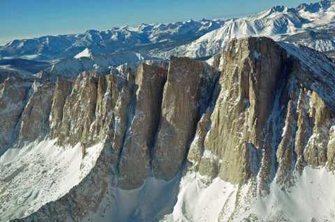 Mt. Whitney I White Modern Wood Framed Art Print with Double Matting by Kidd, Brian