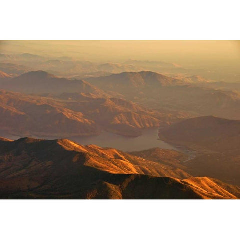 Kern Valley II White Modern Wood Framed Art Print by Kidd, Brian