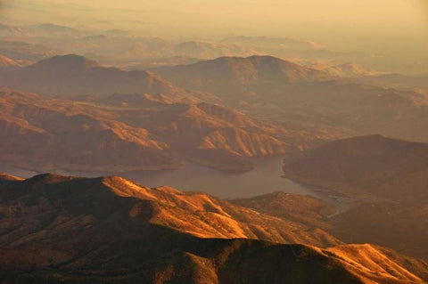 Kern Valley II Black Ornate Wood Framed Art Print with Double Matting by Kidd, Brian