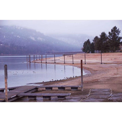 Sandpoint II Gold Ornate Wood Framed Art Print with Double Matting by Kidd, Brian