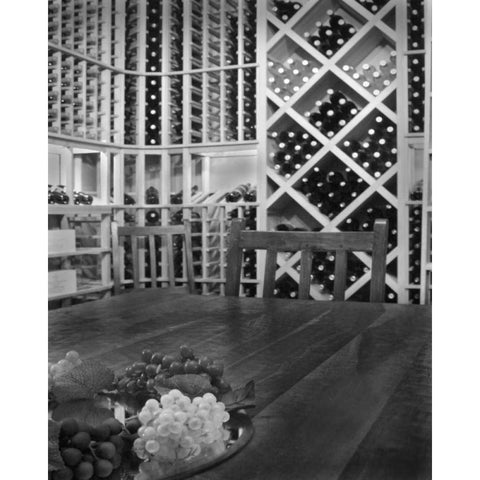 Tasting Room I White Modern Wood Framed Art Print by Larson, Scott