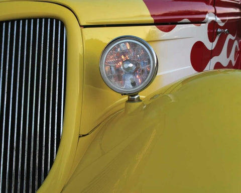 Fast Classic I White Modern Wood Framed Art Print with Double Matting by Larson, Scott