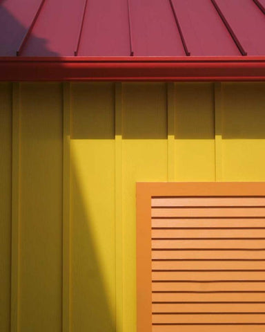 Beach House II Black Ornate Wood Framed Art Print with Double Matting by Larson, Scott