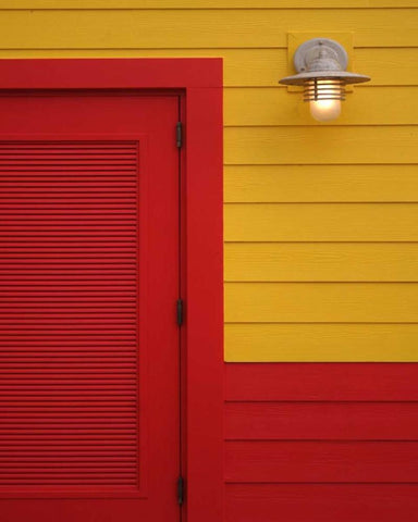 Beach House IV Black Ornate Wood Framed Art Print with Double Matting by Larson, Scott