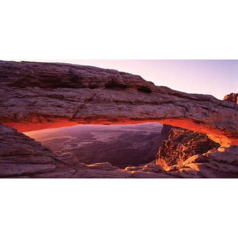 Canyon Lands National Park II Black Modern Wood Framed Art Print with Double Matting by Leahy, Ike