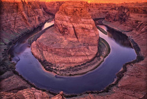 Colorado River White Modern Wood Framed Art Print with Double Matting by Leahy, Ike