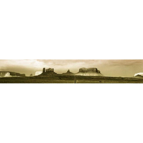 Monument Valley VII Gold Ornate Wood Framed Art Print with Double Matting by Leahy, Ike