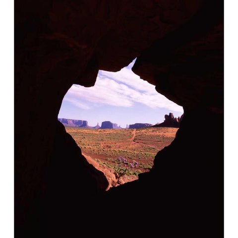 Monument Valley VIII Black Modern Wood Framed Art Print with Double Matting by Leahy, Ike